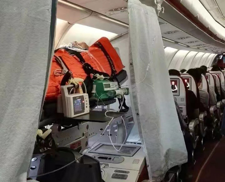 丹寨县跨国医疗包机、航空担架